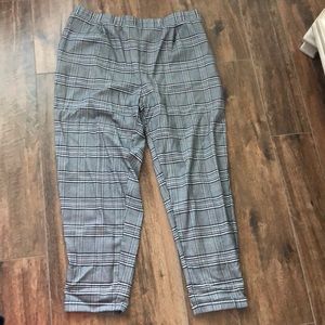 Plus Size Plaid Pants